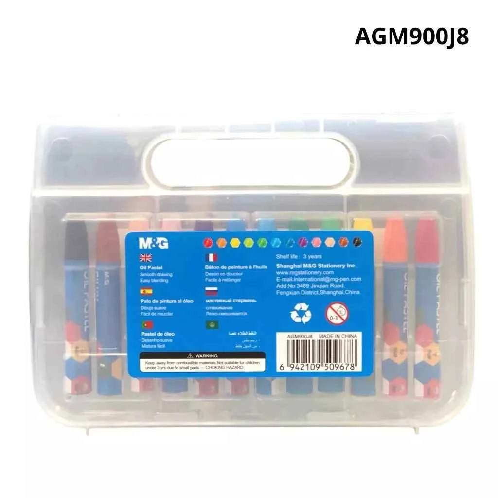 Oil Pastel Crayon M&G Silky 12 Colors Y3318 AGM900J8 / Krayon 12 Warna